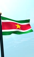 برنامه‌نما سورینام پرچم 3D رایگان عکس از صفحه