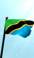 Tanzania Flag 3D Wallpaper poster