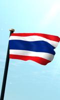 Thaimaa Drapeau 3D Gratuit Affiche
