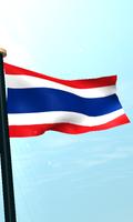 Tailandia Bandera 3D Gratis captura de pantalla 3