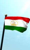 Tajikistan Flag 3D Free poster