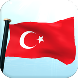 Turkki Drapeau 3D Gratuit icône