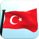 Turcja Flaga 3D Bezpłatne aplikacja