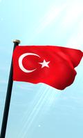 Turkki Drapeau 3D Gratuit Affiche