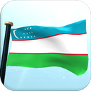 Uzbekistan Cờ 3D Hình Nền Động APK