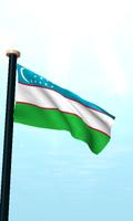 Uzbekistan Drapeau 3D Gratuit capture d'écran 1