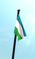 برنامه‌نما ازبکستان پرچم 3D رایگان عکس از صفحه
