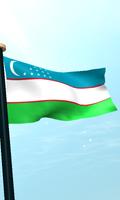 Uzbekistan Flag 3D Free اسکرین شاٹ 3