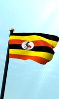 Uganda Drapeau 3D Gratuit Affiche