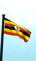 Uganda Drapeau 3D Gratuit capture d'écran 1