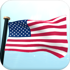 Amerika Bayrak 3D Ücretsiz simgesi