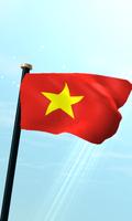 Vietnam Drapeau 3D Gratuit Affiche