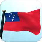 Samoa Flagge 3D Hintergründe Zeichen
