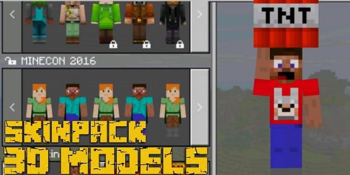Android 用の 3d Models Skin Pack For Minecraft Pe Apk をダウンロード