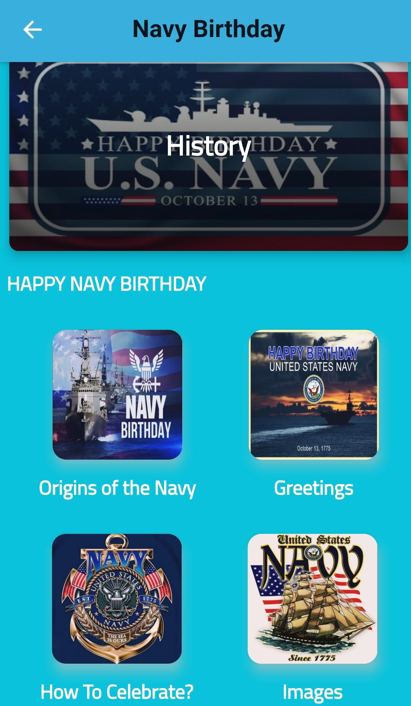 Navy Birthday 2021: Happy Navy Birthday APK للاندرويد تنزيل