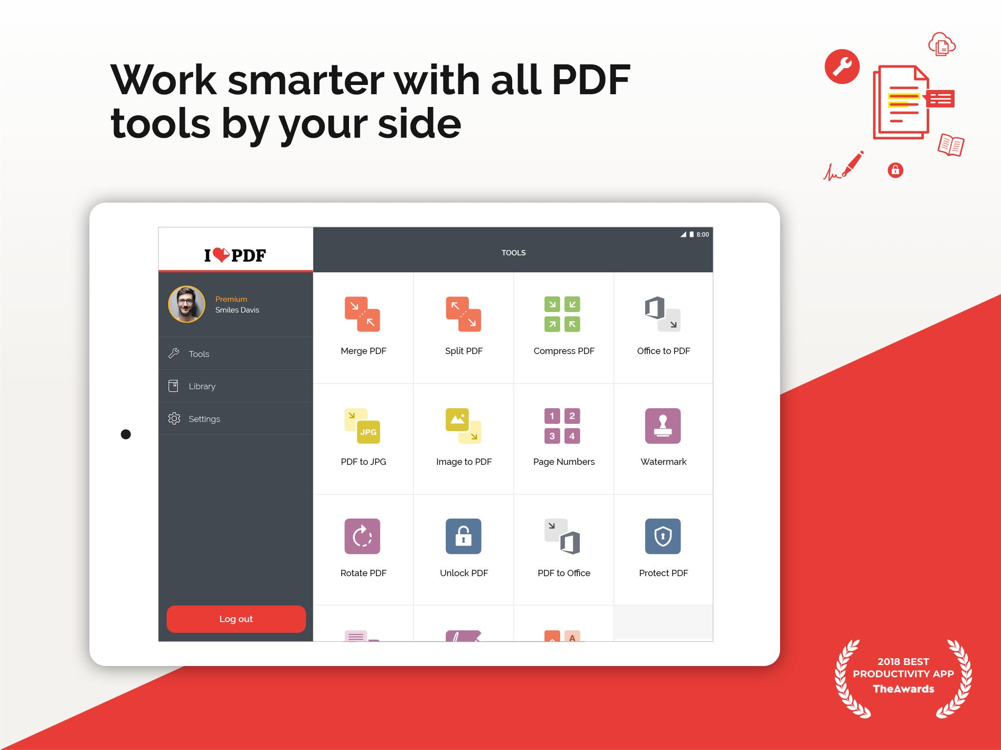 2. ILovePDF List of Top 10 Free PDF to Word Converter Tools