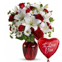 1 Schermata I love you images Whit Flowers