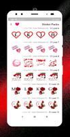 ملصقات حروف حب مزخرفة رومانسية Affiche