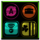 Black and Colors Icon Pack APK