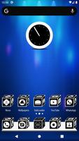3D Flat White Icon Pack Affiche