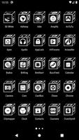 3D Flat White Icon Pack capture d'écran 1