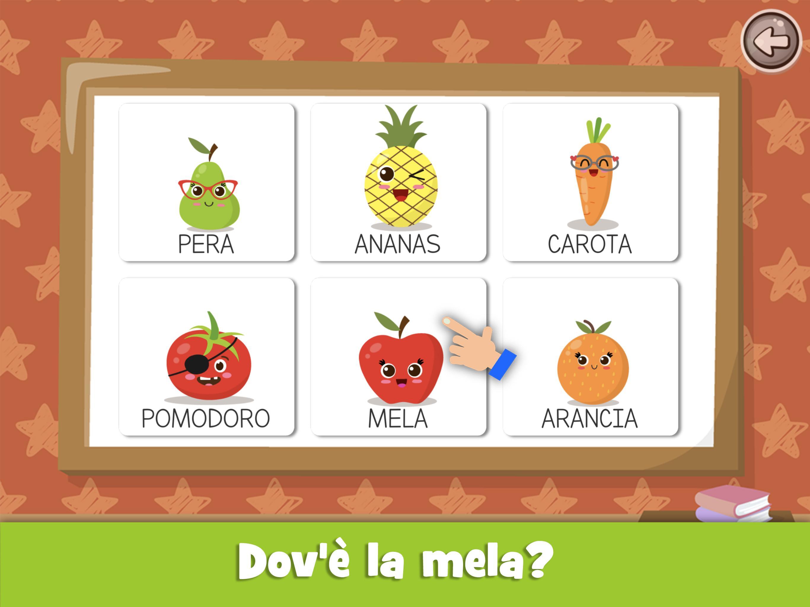 Impara Frutta E Verdura Giochi Per Bambini For Android Apk Download