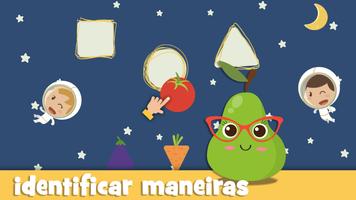 Jogos para crianças 2 5 Frutas Cartaz