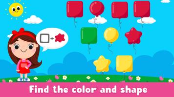 Color learning games for kids الملصق