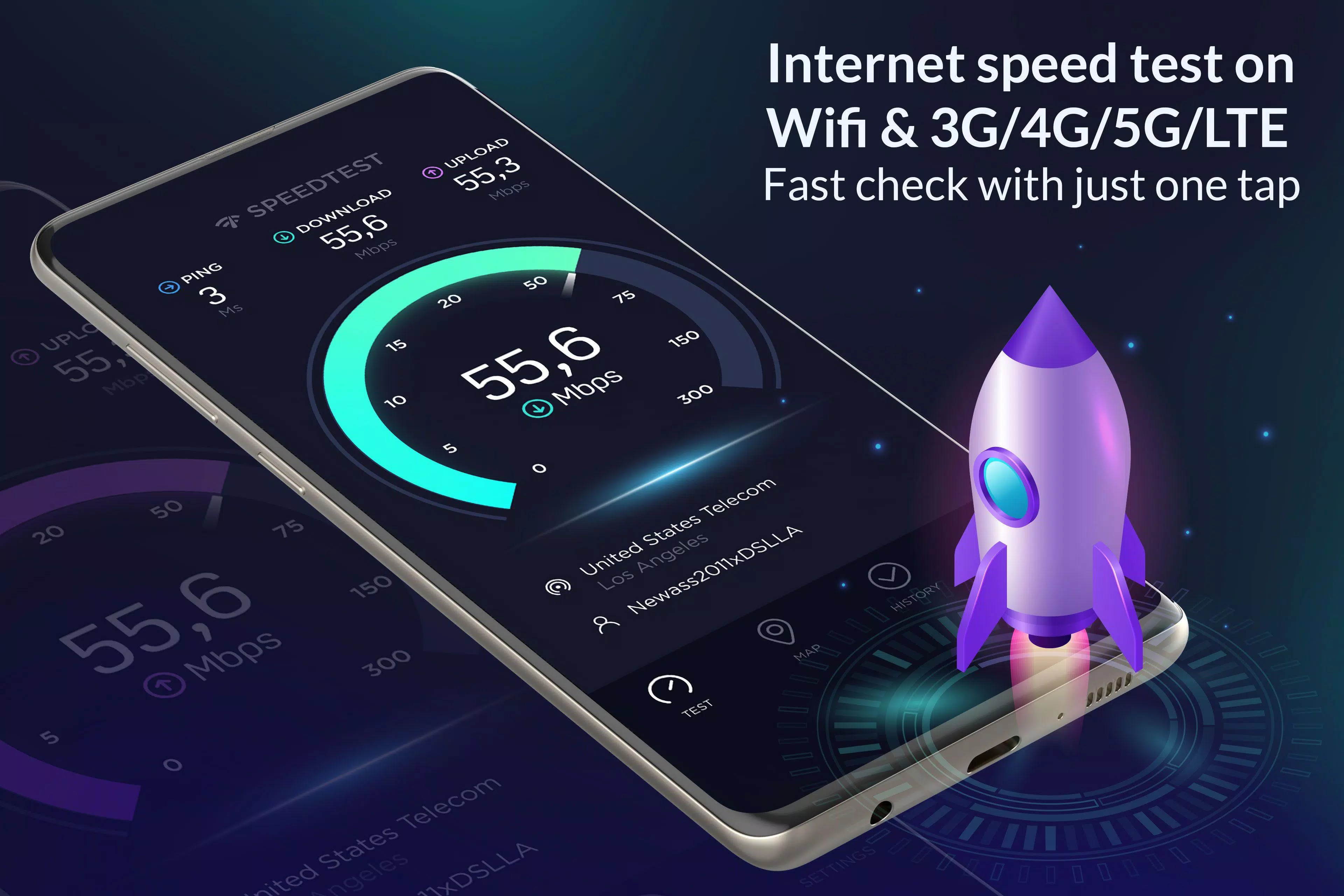 Wifi Speed Test: Internet Check & Speed Test APK pour Android Télécharger