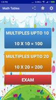 Poster Maths Multiplication Tables