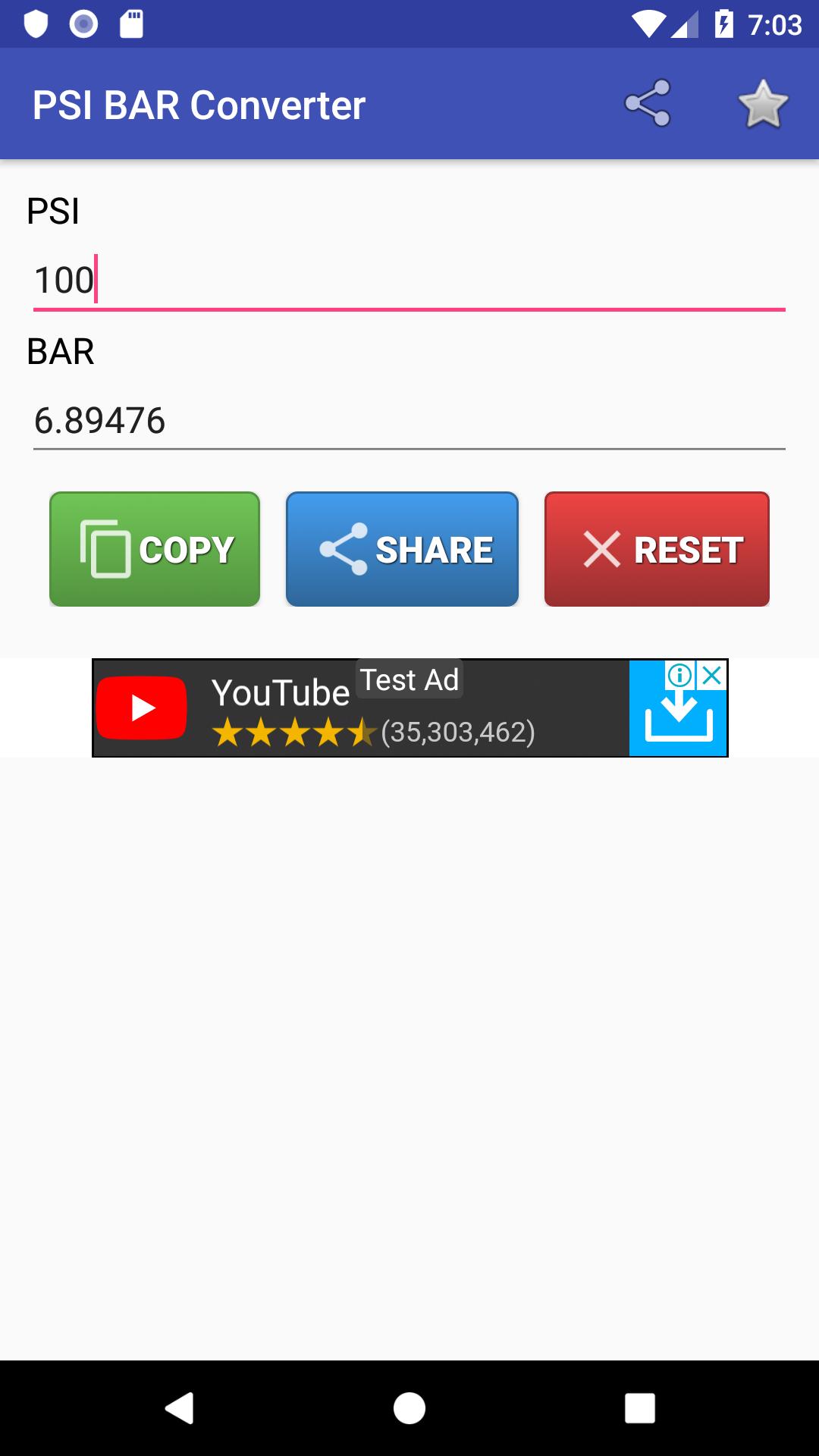 Bar to psi Converter. Конвертер бар