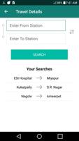 Hyderabad Metro Train App स्क्रीनशॉट 1
