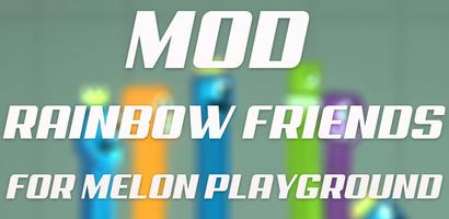 Mod rainbow friends for melon Affiche
