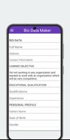 Biodata - CV Maker poster