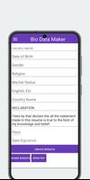 Biodata - CV Maker screenshot 1