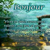 Bonjour, Bonsoir, Bonne Nuit Images et Phrase پوسٹر