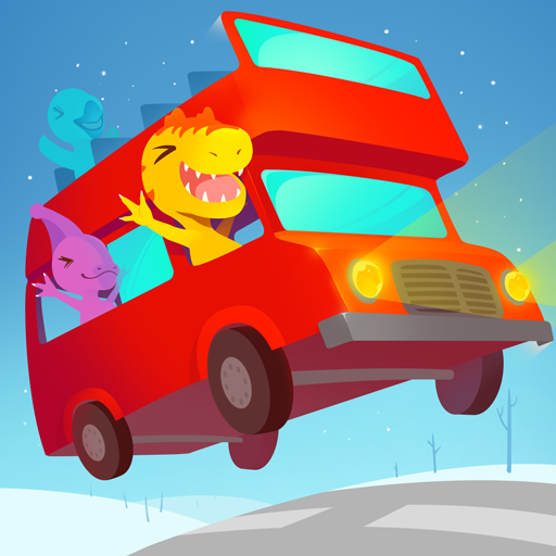 恐龍巴士 - 汽車和賽車兒童益智遊戲