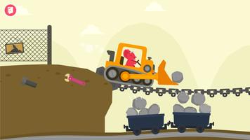 Dino Digger Bagger Spiele Plakat