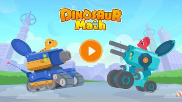 Dinosaurier Mathe Plakat