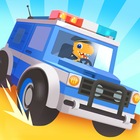 Dino Politieauto Kinderspellen-icoon