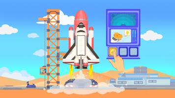 Dinosaur Rocket Games for kids پوسٹر