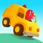 恐竜カー - 子供向けペイントゲーム アイコン