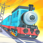 ألعاب بناء القطارات للأطفال أيقونة
