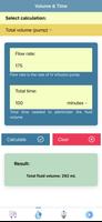 Calculatrice Perfusion Poche capture d'écran 1