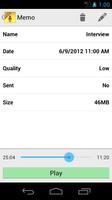 Audio Memos syot layar 2