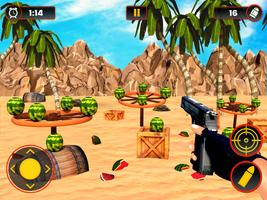 Melon d'eau Shooter Jeu - Fruit Gun Tir capture d'écran 1