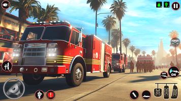 消防士 消防車のゲーム - 消防车 消防署ゲーム スクリーンショット 1