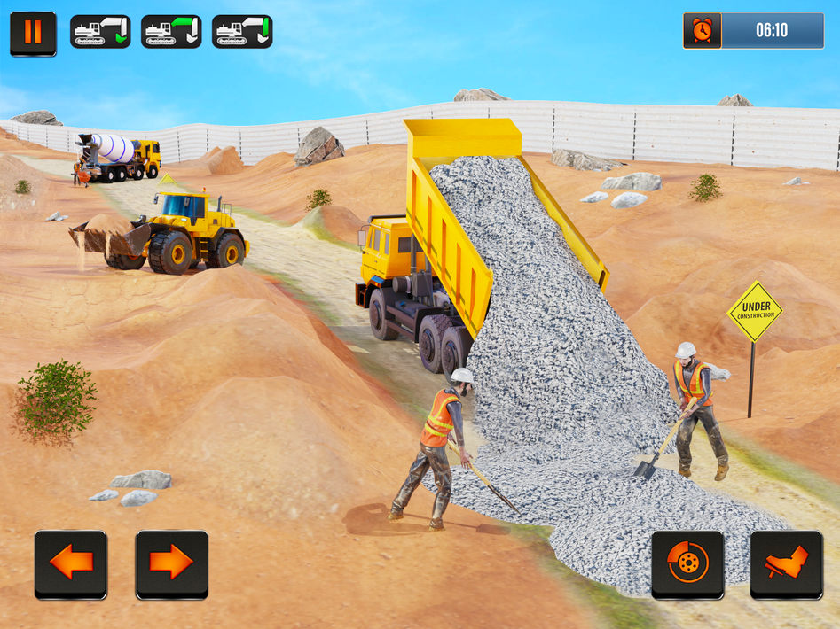 City Road Construction Game 3D screenshot 5