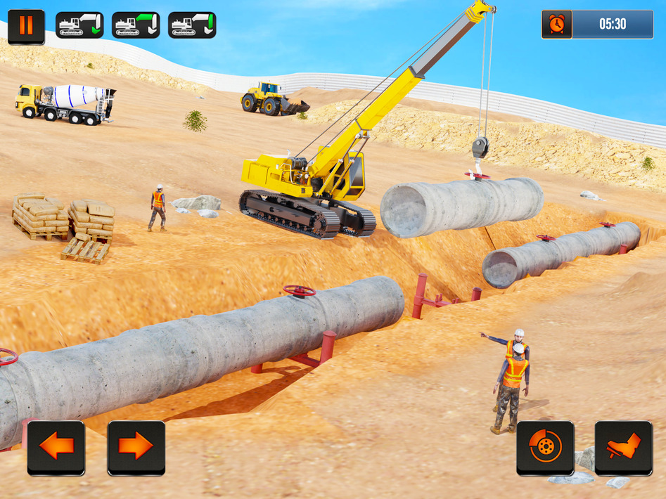 City Road Construction Game 3D screenshot 7