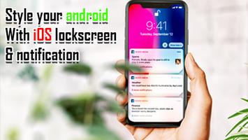 برنامه‌نما iOS 14 lockscreen and notification for android عکس از صفحه